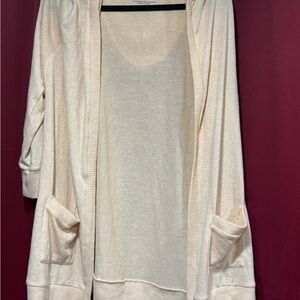 Torrid Cream Open-Front Cardigan